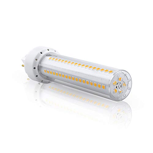 Lustaled Gx24 LED Bulb, 12W Gx24q/G24q 4-Pin Base PL Recessed Light 26W Daylight 6000K Compact Fluorescent Lamp Replacement for Ceiling Light Downlights Wall Sconce, 4-Pack (Remove/bypass the Ballast)