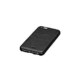 Sena Snap On Wallet , Hand wrapped leather snap on with two Card pockets for iPhone 6/6s - Black
