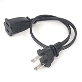 Tekit(4.92ft/1.5m) US Power Extension Cable Cord US
