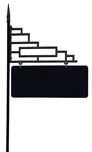 Extra Large Contemporary Reflective 911 Yard Address Sign - 6" Numbers on Both Sides