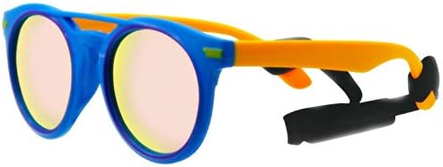 COOLSOME Kids Girls Polarized Rubber Flexible Sunglasses with Strap Age 3-10 Years Old
