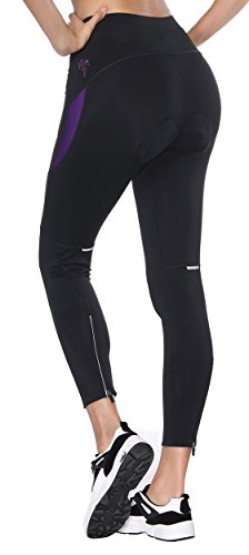 image for Santic Women's Bike Pants Cycling Tights 4D Padded Bicycle Long Trouse