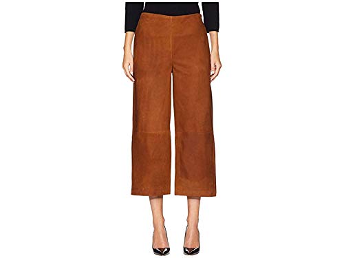 Vince Women's Suede Culottes, Auburn, Brown, Tan, 12
