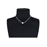 Monily Classic Synthsis Pearls Choker Necklace Woman Jewellery
