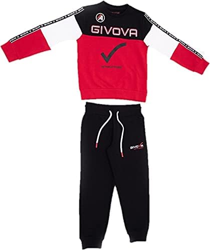 Cappuccio e Stampa con Felpa a Manica Lunga Disponibile nella Variante  Fucsia e Verde Army Tuta Sportiva per Bambina Ragazza in Cotone givova  Pantalone con Chiusura a Lacci lencicol Bambine e ragazze
