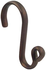 Interdesign Axis Steel Shower Curtain Hooks For Bathroom, Pack Of 12 &Ndash Bronze Axis Shwr Hks Wloop Set12Bronze
