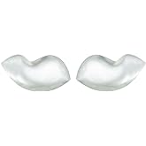 Under Glamour Secret Silicone Bra Inserts - Clear Gel Push Up Breast Pads - Soft Silicone Cleavage Enhancer (Large)