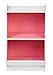 IRIS 2-Tier Storage Organizer Shelf with Footboard, White and Pink