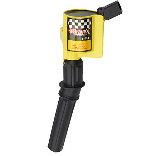 AcPulse Ignition Coil Set of 8 for Ford F-150 F-250 F-350 Lincoln Mercury 4.6L 5.4L V8 Compatible with DG508 C1454 C1417 FD503 Yellow
