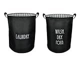 Rae Dunn Set of 2 Soft Hampers - for
