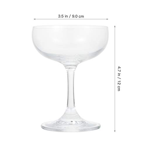 Toyvian 4 Stücke Saft Gläser Cocktailgläser Trinkgläser Wassergläser Saftgläser Glas Eisschalen Eisbecher Eisgläser… – Bild 8
