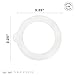 Bormioli Rocco Glass Co 6 Piece Fido Jar Replacement Gaskets, 3.25