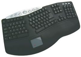 Adesso® Tru-Form Touchpad Keyboard, Black, USB