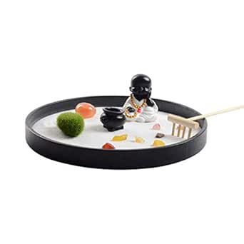 Vosarea - Set de escritorio Zen para jardín con rastrillos de arena y