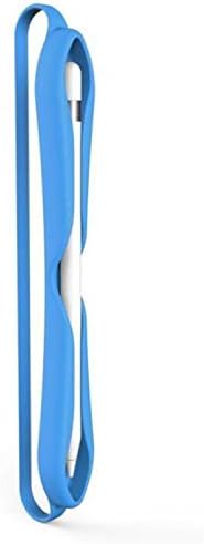 Apple Pencil Holder Case for Apple Pencil (1st and 2nd Gen), Soft Silicone Drop Proof Protection Cover Compatible with iPad 9.7 2018, iPad Pro 9.7, iPad Pro 11 /Pro 10.5/Pro 12.9 (Sky Blue)