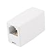 uxcell 6P4C RJ11 to RJ11 Female/Female Telephone Cable Coupler Adapter White
