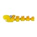 Squeaky Sensory Snake Dog Toy Small Natural Rubber (Latex) Chemical-Free Complies with Same Safetystandards as Children’s Toys Soft Unstuffed