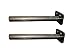Floating Shelf Bracket Pair - 2 Inch Hidden Shelf Brackets, 150 LB Weight Capacity, Supports Wall Mounted Floating Shelves of Any Length, 3/4 Inch Industrial Solid Steel Support Rods Walnut Wood Works