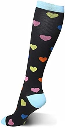 HLTPRO 20-30 mmHg Compression Socks Women - Mens Compression Socks for Running, Nurse, Flight, Travel