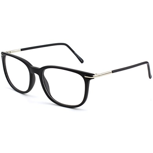 GQUEEN Fashion Fake Glasses Non Prescription Glasses Clear Lens Glasses Nerd Plain Frames Women Men, 201579