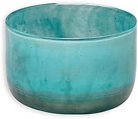 Jamie Young Small Vapor Metallic Glass Vase in Aqua
