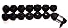 Xcessor Replacement Silicone Earbuds 7 Pairs (Set of 14 Pieces). L, Black