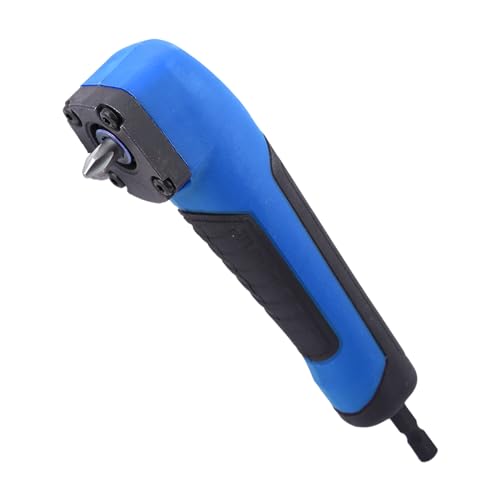 Right Angle Attachment Electric Screwdriver Repair 90 Degree Corner Device Screwdriver Socket Adapter Drill Bit Corner Adapter (Blue)