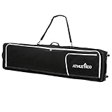 Athletico Conquest Padded Snowboard Bag with Wheels - Travel Bag for Single Snowboard and Snowboard Boots (Black, 175 cm)