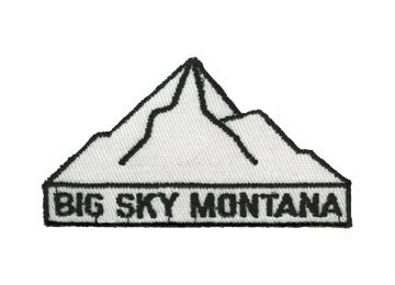 Big Sky Montana Black and White 1970's Collector Ski Patch