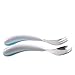 OXO Tot Fork and Spoon Set, Aqua, 2-Pack