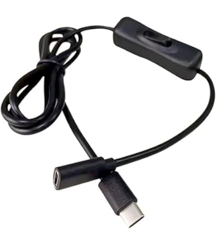 thumbnail image 2 of 1m USB Type C Charging Cable With ON/OFF Switch Fo... – Grandado 2 of 14