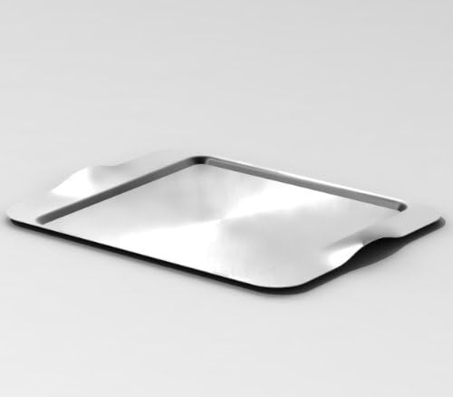 Mod18 Steelworks SB-43 16" x 13" Rectangular Tray, Brushed Stainless