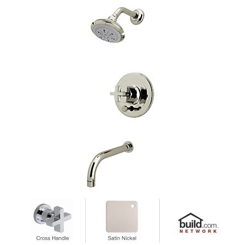 Rohl MODKIT35X-STN Modern Architectural Pressure Balance Shower Package with Cr…