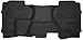 Husky Liners X-act Contour Floor Mats | Fits 2014-2018 Chevrolet Silverado & GMC Sierra 1500; 2015-2019 Silverado/Sierra 2500/3500 Double Cab (Full Coverage) | 2nd Row, 1-pc Black - 53911