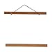 Magnetic Photo Frame, Wooden Frame Picture Poster Artwork Canvas Hanger for Home Decoration Wall Hanger Teak Wood (Length: 11.81inch)