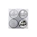 Christmas Balls Ornaments for Xmas Tree - Shatterproof Christmas Tree Decorations Large Hanging Ball Silver 4.0