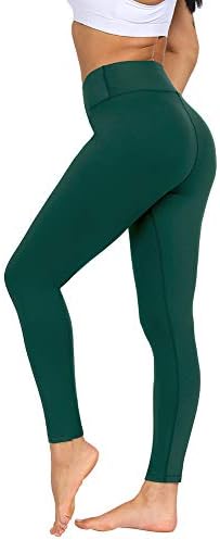 Uoohal Women Yoga Pants with Pocket Workout Running Leggings Sports Walking Fitness Tights Leggings