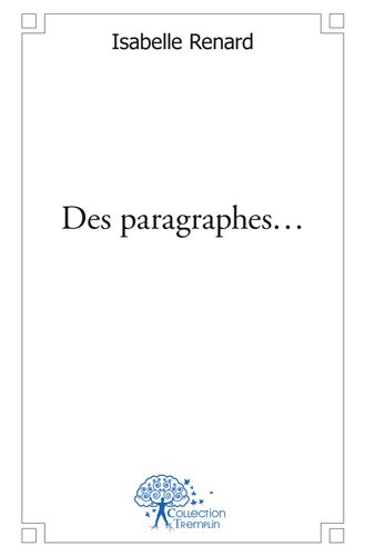 Des  paragraphes