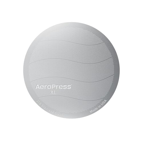AeroPress XL Stainless Steel Reusable Filter, Metal Filter, Premium 316 Stainless Steel Filter for AeroPress XL Coffee Maker, Washable, Earth-Friendly, 1 Pack, 1 Filter