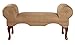 Acme 05629 Aston Microfiber Rolled Arm Bench, Beige Finish
