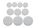 YYCRAFT Pack of 300 Pieces Thick Stiff White Felt Circle Applique-3 Sizes