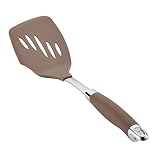 Anolon SureGrip Nonstick Nylon Mini Slotted Turner, Bronze 12-Inch, Tools And Gadgets