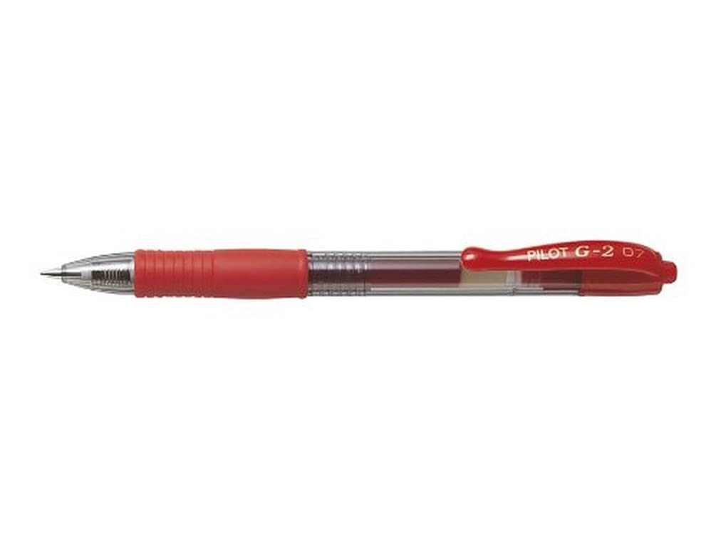 Pilot G207 Retractable Gel Rollerball 0.7 mm Tip (Box of 12) - Dark Red