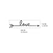 Fashion Love Arrow Decal Living Room Bedroom Vinyl Carving Wall Decal Sticker for Home Decoration (Love Arrow)