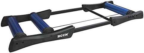 Wanlianer kinetic road machine smart bike trainer Bike Trainer MTB Road Bicycle Exercise Station Foldable Indoor Cycling Roller Trainer Indoor (Color : Blue)