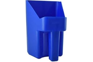 LBH MARKET 3 Qt Livestock Feed Scoop – Durable Plastic Grain Scoop for Horses, Chickens – Blue
