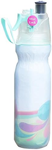 Heilsa Mist Spray Water Bottle, 590 ml Insulated Bottle with Spray Mist for Outdoor Sport Hydration,Leak Proof, BPA Free