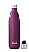 S'well Stainless Steel Bottle-25 Fl Oz-Sangria Triple-Layered Vacuum-Insulated Containers Keeps Drinks Cold for 54 Hours and Hot for 26-with No Condensation-BPA Free Water Bottle, 25oz