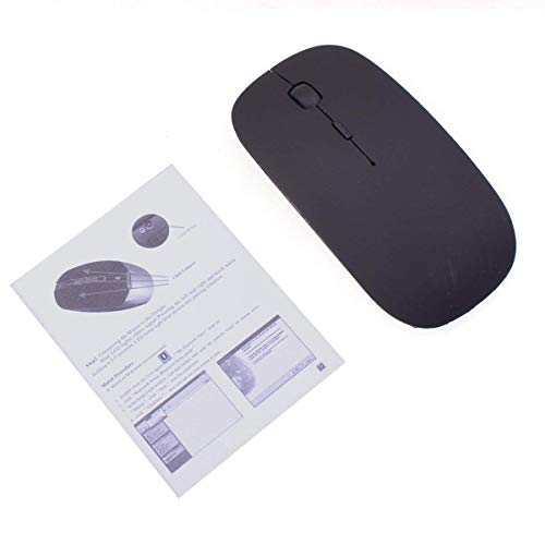 Optimal Shop Bluetooth V3.0 Mouse 1600 DPI for Tablet PC for Intelligent Mobile Phone for Android for Windows Bluetooth Wireless Mouse Black