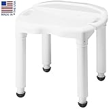 Carex Universal Bath Seat and Shower Chair - With Support Up To 400 Pounds - Adjustable Height Shower Bench